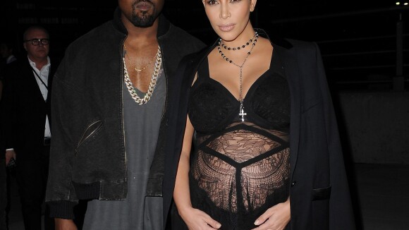 Kanye West et Kim Kardashian, sur leur 31, arrivent au Pier 26 pour assister au défilé Givenchy printemps-été 2016. New York, le 11 septembre 2015.
