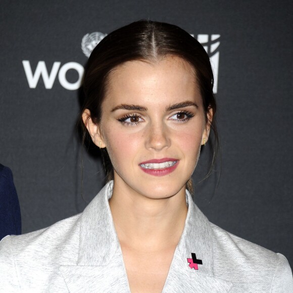 Emma Watson parle du droit des femmes à l'ONU à New York le 20 septembre 2014.