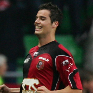 Yoann Gourcuff avec Rennes à Eindhoven, le 10 mai 2006.