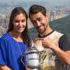 Flavia Pennetta et son chéri Fabio Fognini à New York après la victoire à l'US Open le 13 septembre 2015.
