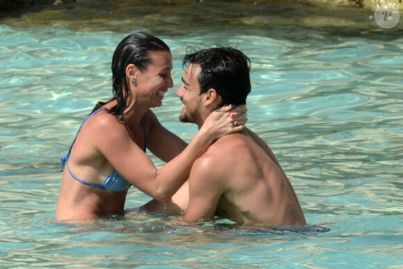 Flavia Pennetta et Fabio Fognini en vacances à Ibiza en juin 2014.