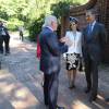 Le roi Felipe VI et la reine Letizia d'Espagne ont débuté leur visite officielle aux Etats-Unis, le 15 septembre 2015, à Mount Vernon, ancienne résidence et lieu de sépulture du premier président des Etats-Unis, George Washington.