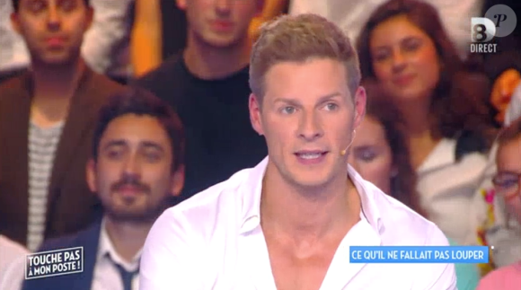 Matthieu Delormeau répond aux attaques de Clara Morgane dans l'émission Touche pas à mon poste sur D8, le 16 septembre 2015.