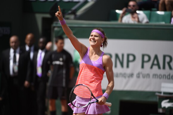 Lucie Safarova lors de son quart de finale à Roland-Garros, le 2 juin 2015 à Paris