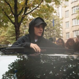 Justin Bieber quitte son hotel parisien le 16 septembre 2015.  Singer Justin Bieber leaves his Hotel in Paris16/09/2015 - Paris