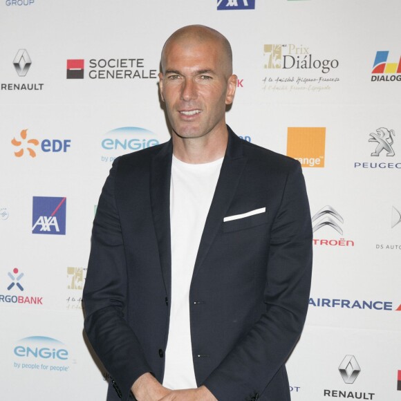 Zinedine Zidane - Conférence de presse de la 12e édition du prix "Dialogo" à Madrid en Espagne le le 9 juin 2015.