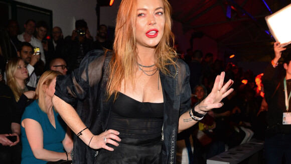 Lindsay Lohan : Plus rock et débraillée que glamour à la Fashion Week