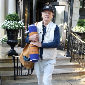 Exclusif - Bill Murray arrive à l'aéroport de Boston, le 6 aout 2015