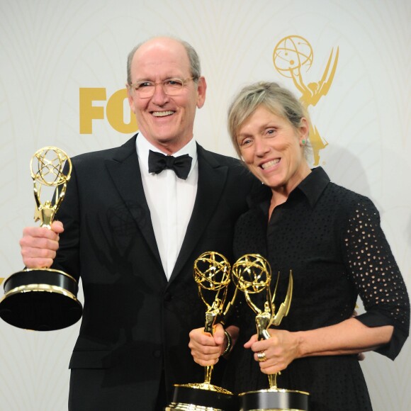 Richard Jenkins, Frances McDormand à la 67e cérémonie des Emmy Awards à Los Angeles, le 20 septembre 2015