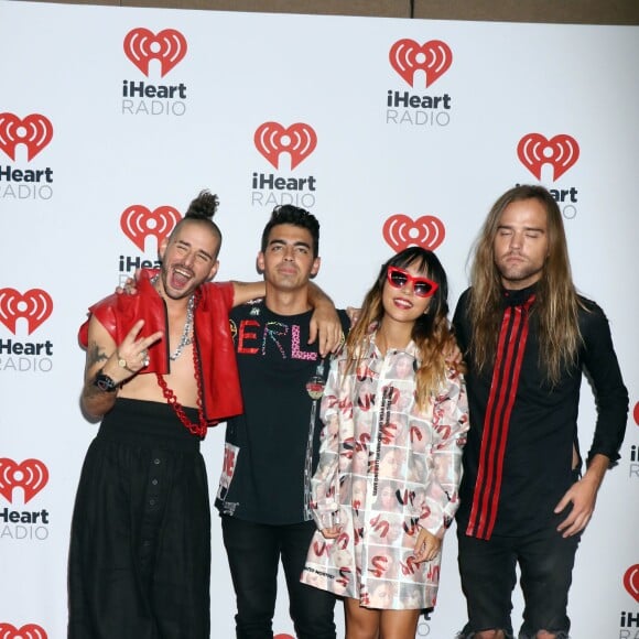 Le groupe Joe Jonas avec DNCE au 2ème jour du Festival de musique iHeartRadio à Las Vegas, le 19 septembre 2015