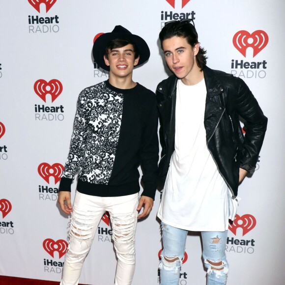 Hayes Grier, Nash Grier au 1er jour du Festival de musique de iHeartRadio à Las Vegas, le 18 septembre