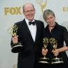 Richard Jenkins et Frances McDormand lors des Emmy Awards le 20 septembre 2015 à Los Angeles. Ils ont été primés pour Olive Kitteridge