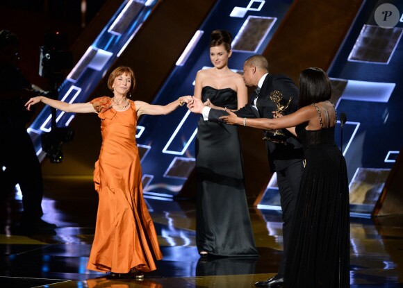 Jane Anderson lors des Emmy Awards le 20 septembre 2015 à Los Angeles. Elle a été priméé pour Olive Kitteridge