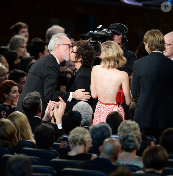 Gary Goetzman, Lisa Cholodenko, Frances McDormand, Zoe Kazan, Jane Anderson lors des Emmy Awards le 20 septembre 2015 à Los Angeles. Ils ont été primés pour Olive Kitteridge