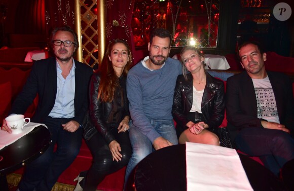 Audrey Dana, Laurent Lafitte, Mélanie Laurent et le réalisateur François Favrat - Soirée du film "Boomerang" au Raspoutine à Paris le 21 septembne 2015.