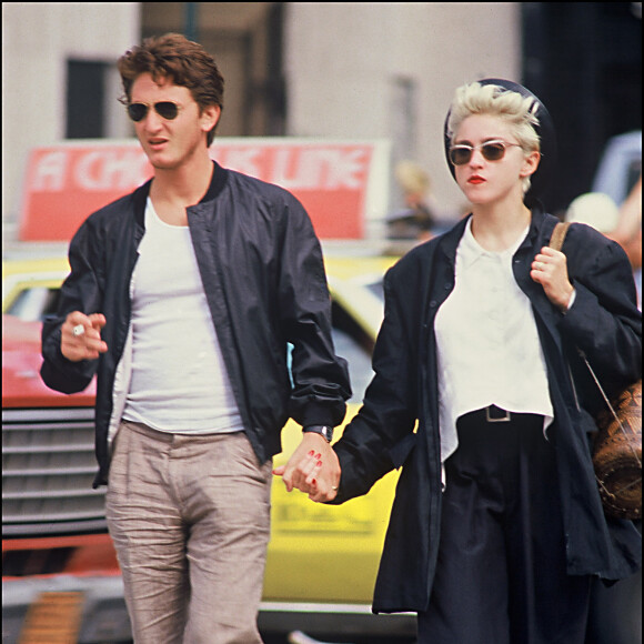 Sean Penn et Madonna à New York, le 16 août 1986.