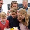 Les enfants du roi Philippe de Belgique et de la reine Mathilde de Belgique, la princesse Elisabeth, le prince Gabriel, le prince Emmanuel et la princesse Eléonore, ont soufflé les bougies de la 15e édition du Dimanche sans voiture le 20 septembre 2015 à Bruxelles dans le Parc du Cinquantenaire.
