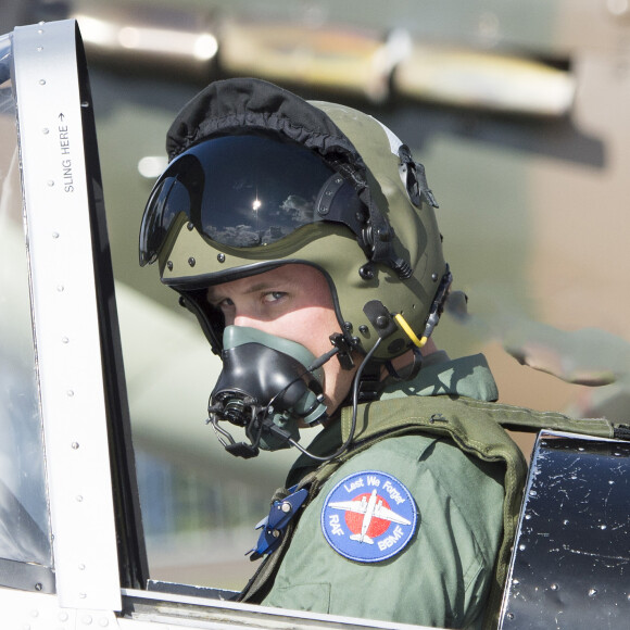 Le prince William participait le 22 septembre 2015 au 100e anniversaire du 29e escadron à la base de la Royal Air Force (RAF) de Coningsby à Lincoln.