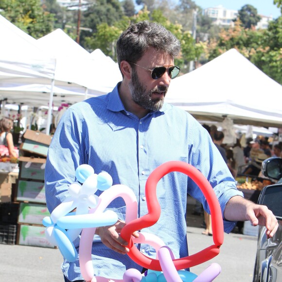 Ben Affleck et Jennifer Garner sont allés à l'église avec leurs enfants Violet, Seraphina et Samuel à Pacific Palisades, le 13 septembre 2015