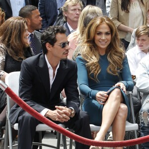 Jennifer Lopez et Marc Anthony sur Hollywood Boulevard le 23 mai 2011