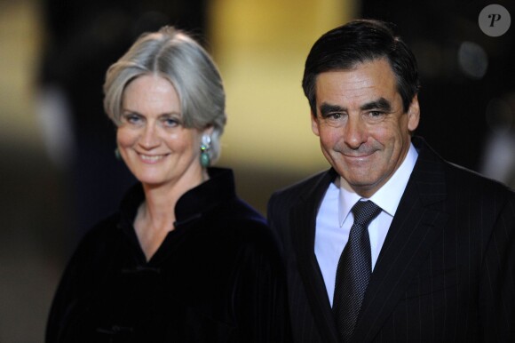 François Fillon et son épouse Penelope au palais de l'Elysée, le 5 novembre 2010.