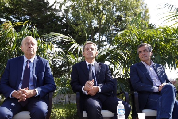 François Fillon, Alain Juppé, Nicolas Sarkozy - Université d'été du parti des Républicains à La Baule, le 5 septembre 2015.