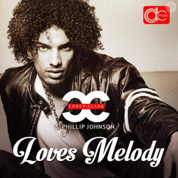 Corey Clark dévoile la pochette de son single Loves Melody / photo postée sur Twitter