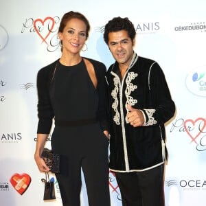 Mélissa Theuriau et son mari Jamel Debbouze au "Par Coeur Gala" à l'occasion des 10 ans de l'association "Cekedubonheur" au pavillon d'Armenonville à Paris le 24 septembre 2015