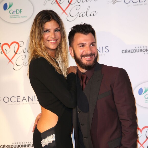 Michaël Youn et sa compagne Isabelle Funaro au "Par Coeur Gala" à l'occasion des 10 ans de l'association "Cekedubonheur" au pavillon d'Armenonville à Paris le 24 septembre 2015