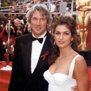 Richard Gere et son épouse à l'époque Cindy Crawford en 1993