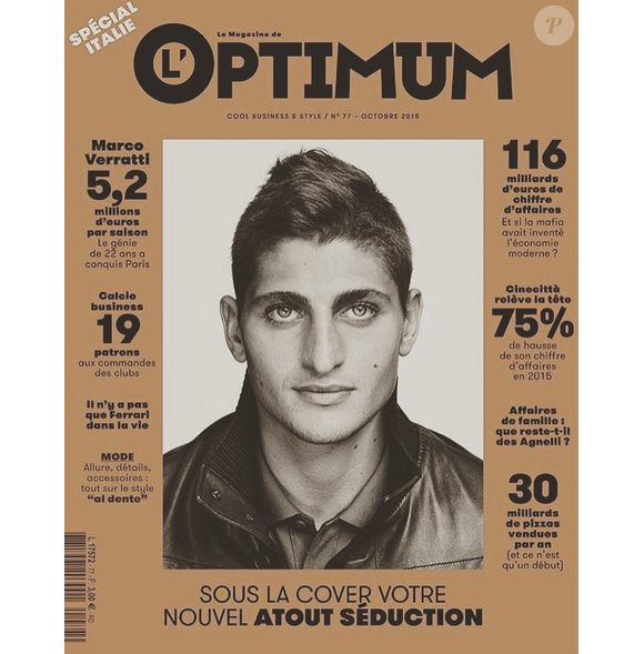 Marco Verratii en couverture de L'Optimum magazine