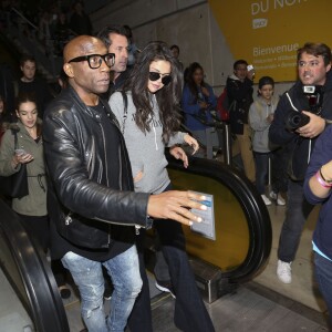 Selena Gomez arrive à Paris Gare du Nord par l'Eurostar le 25 septembre 2015.