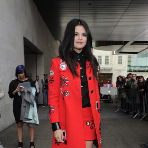 La chanteuse Selena Gomez en promotion à Londres le 25 septembre 2015.