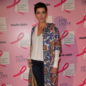 La ravissante Cristina Cordula - Soirée de lancement d'Octobre Rose (le mois de lutte contre le cancer du sein) au Palais Chaillot à Paris le 28 septembre 2015.