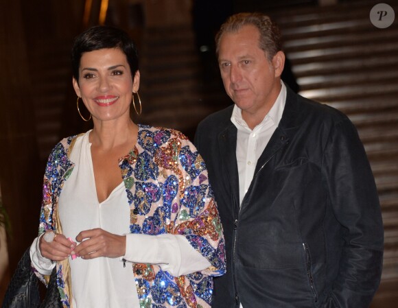 Cristina Cordula et son compagnon - Soirée de lancement d'Octobre Rose (le mois de lutte contre le cancer du sein) au Palais Chaillot à Paris le 28 septembre 2015