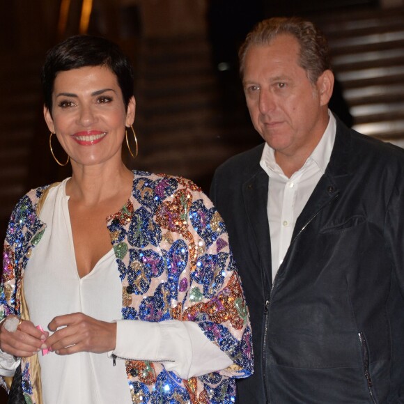 Cristina Cordula et son compagnon - Soirée de lancement d'Octobre Rose (le mois de lutte contre le cancer du sein) au Palais Chaillot à Paris le 28 septembre 2015