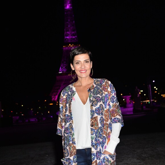 Cristina Cordula lors de la soirée de lancement d'Octobre Rose (le mois de lutte contre le cancer du sein) au Palais Chaillot à Paris le 28 septembre 2015