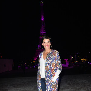 Cristina Cordula lors de la soirée de lancement d'Octobre Rose (le mois de lutte contre le cancer du sein) au Palais Chaillot à Paris le 28 septembre 2015