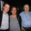 Exclusif - Bénabar, sa maman Liliane, son père Michel et son frère Sébastien - Soirée pour les 20 ans de carrière de Bénabar au XXII à Paris le 21 septembre 2015.