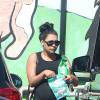 Exclusif - Naya Rivera (enceinte) à Los Angeles. Le 30 août 2015