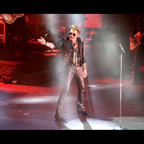 Exclusif - Johnny Hallyday en concert aux Francofolies à La Rochelle le 14 juillet 2015.