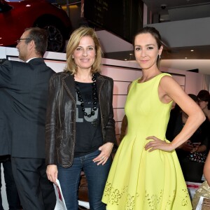 Christine Lemler, Emmanuelle Boidron - Défilé "Christophe Guillarmé" collection prêt-à-porter Printemps/Eté 2016 lors de la fashion week à l'atelier Renault à Paris le 30 septembre 2015.