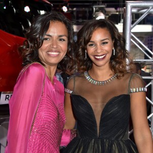 Laurence Roustandjee, Alicia Fall - Défilé "Christophe Guillarmé" collection prêt-à-porter Printemps/Eté 2016 lors de la fashion week à l'atelier Renault à Paris le 30 septembre 2015.