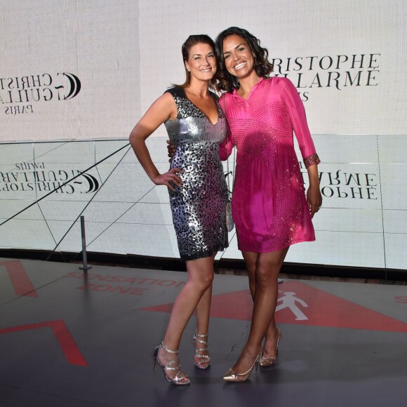 Marion Dumas, Laurence Roustandjee - Défilé "Christophe Guillarmé" collection prêt-à-porter Printemps/Eté 2016 lors de la fashion week à l'atelier Renault à Paris le 30 septembre 2015.