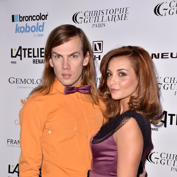 Christophe Guillarmé, Priscilla Betti - Défilé "Christophe Guillarmé" collection prêt-à-porter Printemps/Eté 2016 lors de la fashion week à l'atelier Renault à Paris le 30 septembre 2015.