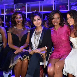 Alicia Fall, Marlène Duret, Laurence Roustandjee, Karine Lima - Défilé "Christophe Guillarmé" collection prêt-à-porter Printemps/Eté 2016 lors de la fashion week à l'atelier Renault à Paris le 30 septembre 2015.