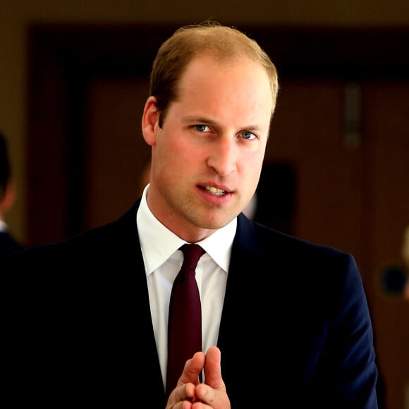 Le prince William, duc de Cambridge, lançait le programme Coach Core Welsh Rugby au centre national du sport à Cardiff, le 1er octobre 2015.