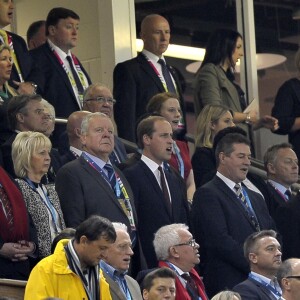 Le prince William au Millennium Stadium de Cardiff le 1er octobre 2015 lors du match Pays de Galles - Fidji lors de la Coupe du monde de rugby.