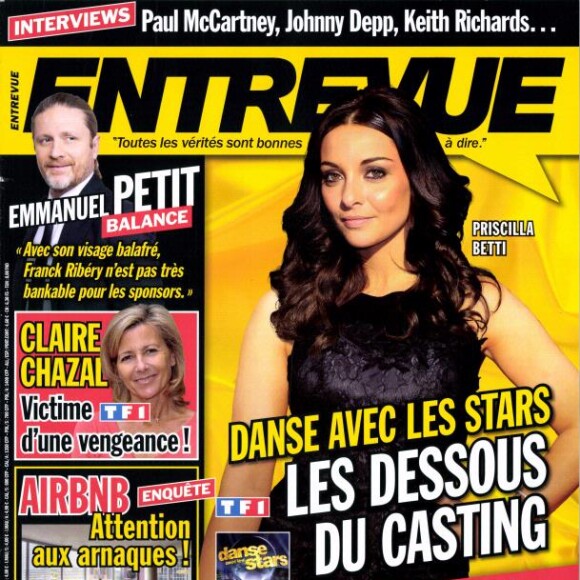 Magazine Entrevue en kiosques le 2 octobre 2015.