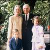 Aaron Spelling, sa femme Candy et ses enfants Tori et Randy, le 1er août 1987